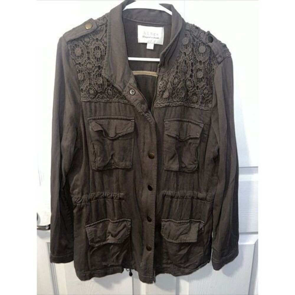 Hinge Designed in Seattle Women's Army Brown Anorak Jacket‎ Size Small